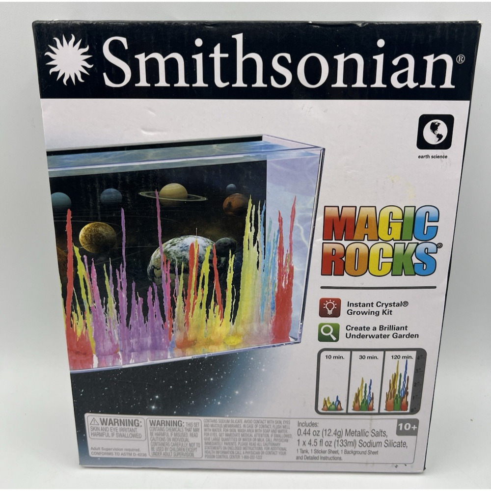 Smithsonian Magic Rocks Instant Crystal Growing Kit Science Activity - Picture 3 of 7
